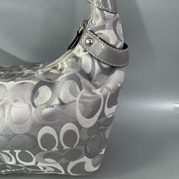 Coach F15054 Optic Signature Penelope Signature Canvas Hobo Shoulder Bag - Picture 9 of 15